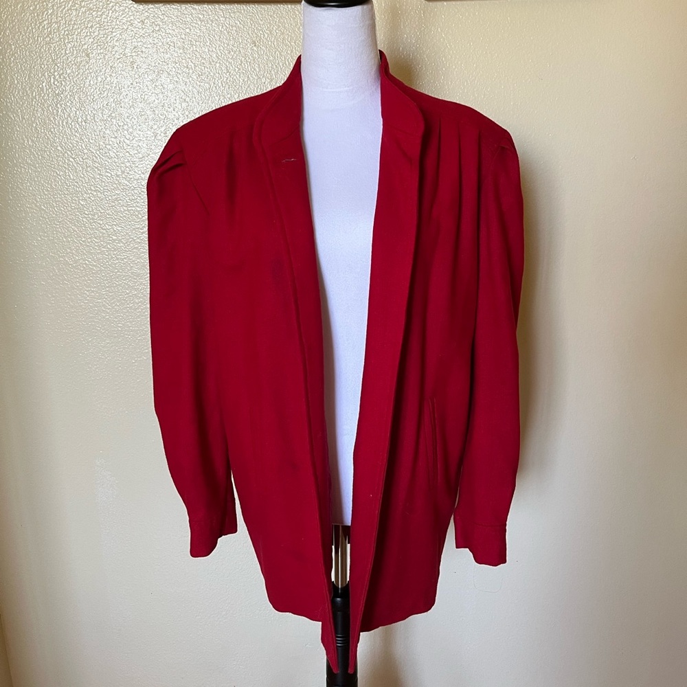 Red Blazer Coat